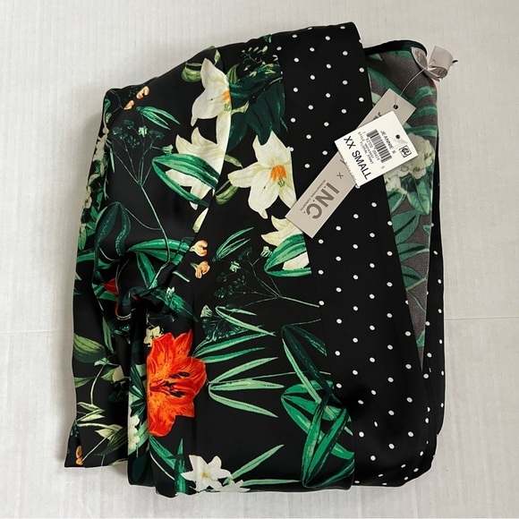 NWT Jeannie Mai X INC Foral Printed Open Front Duster Kimono Robe SZ XXS-Small - Picture 4 of 7